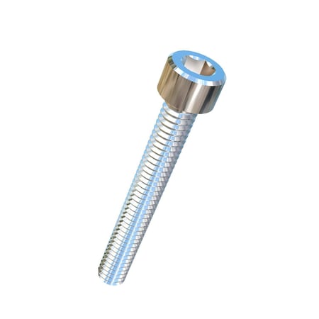 Allied Titanium #8-32 Socket Head Cap Screw, Socket, Plain Titanium, 1-1/4 in Length 0016971